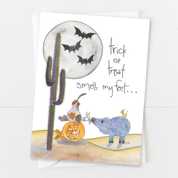 Smell My Feet Funny | Halloween Card | Zinnia Sky Studio