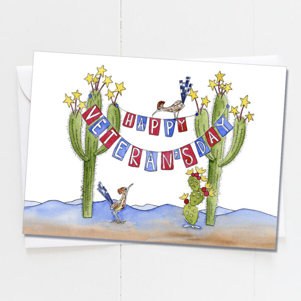 Road Runner Banner Sign| Veteran Card | Zinnia Sky Studio
