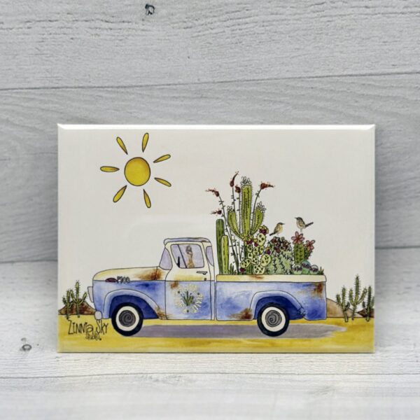 LM1012 Truck Plants Hard Magnet | Zinnia Sky Studio