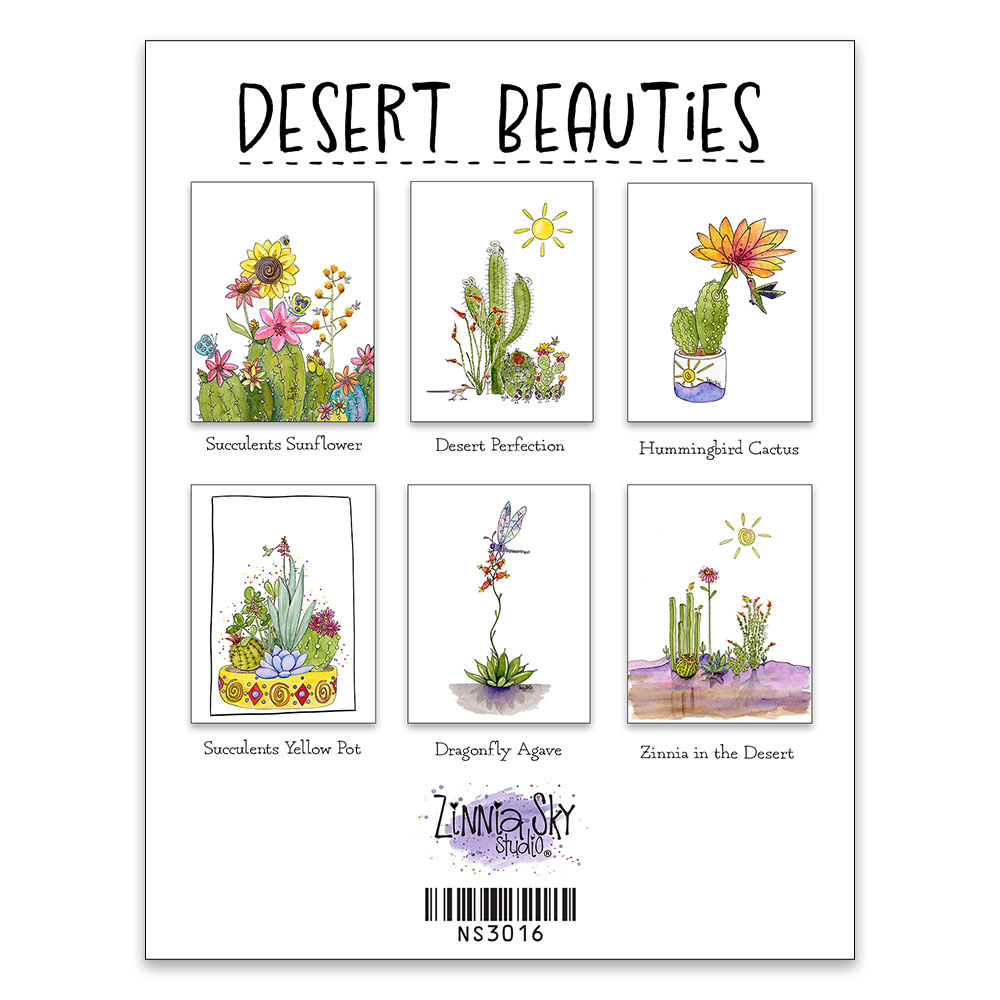 Desert Beauties Note Card Set | Zinnia Sky Studio