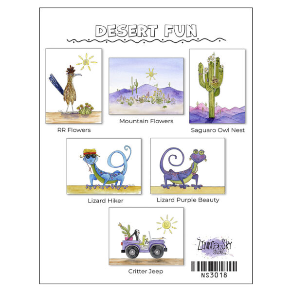 Desert Fun Note Card Set | Zinnia Sky Studio