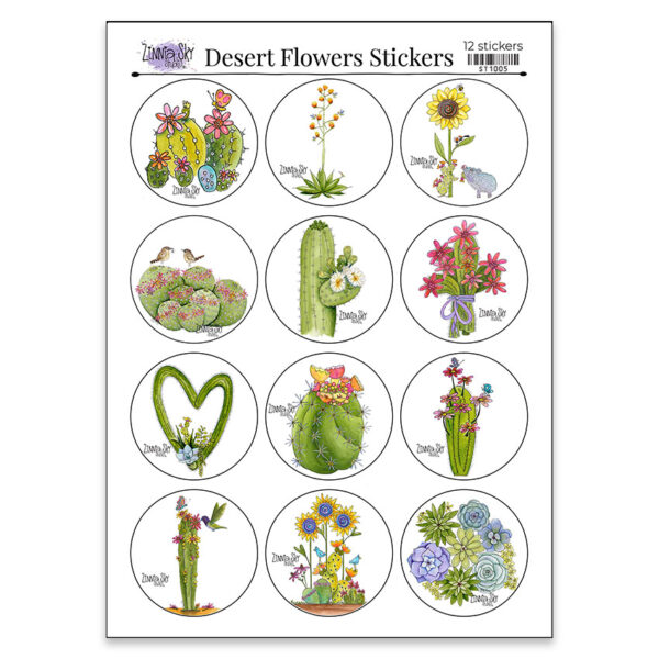 Sticker Sheet Desert Flowers | Zinnia Sky Studio