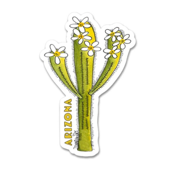 Saguaro Cactus Flowers Arizona | Vinyl Sticker | Zinnia Sky Studio