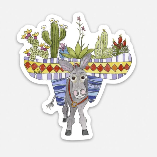 Burro Succulents Vinyl Sticker | Zinnia Sky Studio