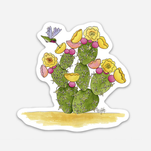 Prickly Pear Fun Vinyl Sticker | Zinnia Sky Studio