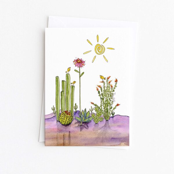 zinnia in the desert